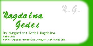 magdolna gedei business card